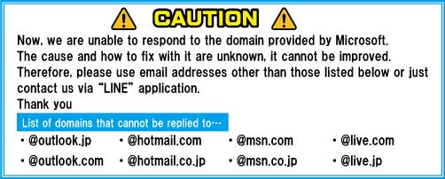 Notes on inquiries by e-mail